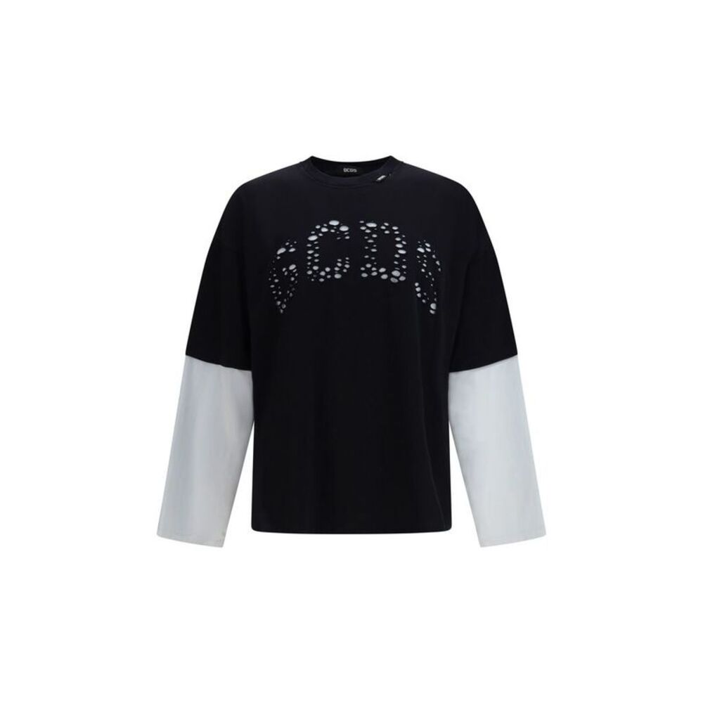 GCDS Black Cotton Men's Sportswear
